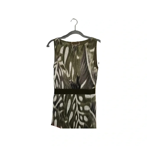 Giambattista Valli Leaf Print Linen Dress Size 40 XS - Picture 9 of 12